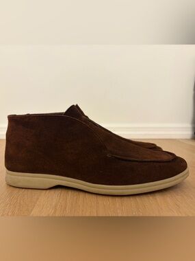 Men's Brown Suede Chukka Boots - Yanko Traveller Shoes
